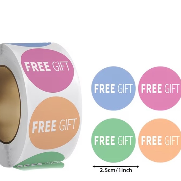 Colorful Free Gift Stickers - Picture 3 of 3